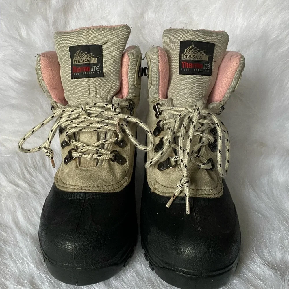 Itasca Thermo Lite Boots Women’s Size 8 Lace Up No‎ Insoles